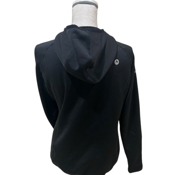 Marmot Variant turquoise, chartreuse, & Black Hooded puffer zip up Jacket large - Picture 8 of 12